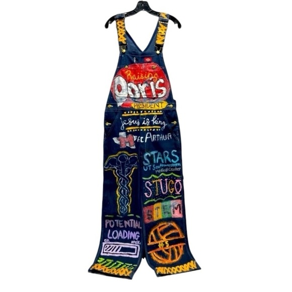 Handpainted Dickies Artist Overalls - Picture 2 of 9